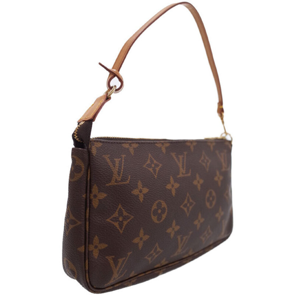 Louis Vuitton Monogram Leather Brown Pochette Accessoires Accessory Pouch - Picture 2 of 5